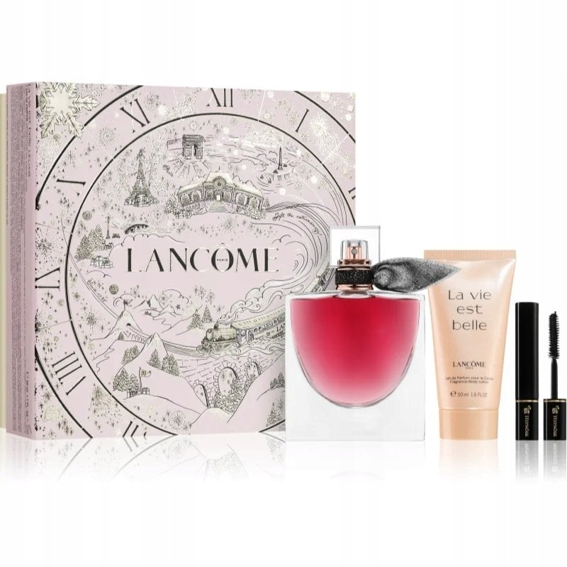 LAMCOME La Vie Est Belle L`Elixir Zestaw Woda perfumowana 50 ml + La Vie Est Belle Balsam do ciała 50 ml + Hypnose Mini Mascara Tusz do rzęs 2 ml