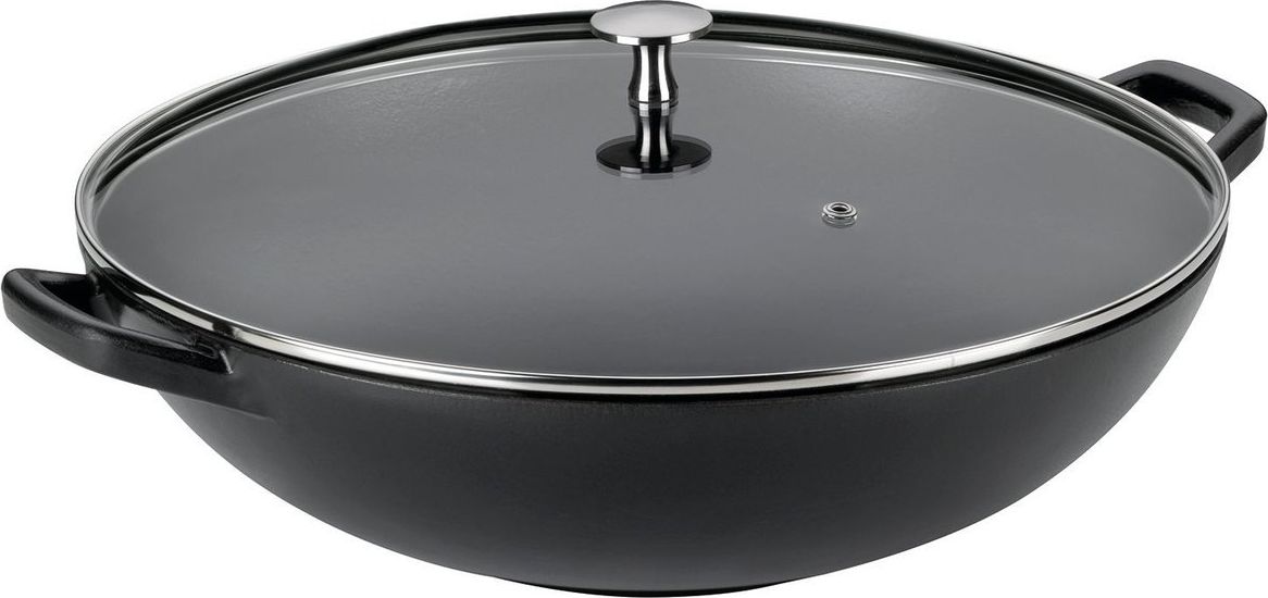 Patelnia Kela wok Żeliwna 36cm