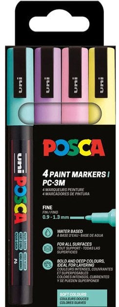 Posca POSCA PC-3M 4 szt. Pastelowe kolory