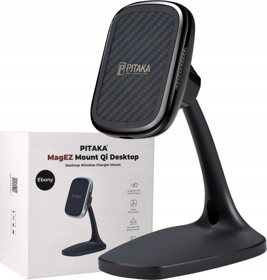 Pitaka Pitaka MagEZ Mount Qi Desktop, gunmetal