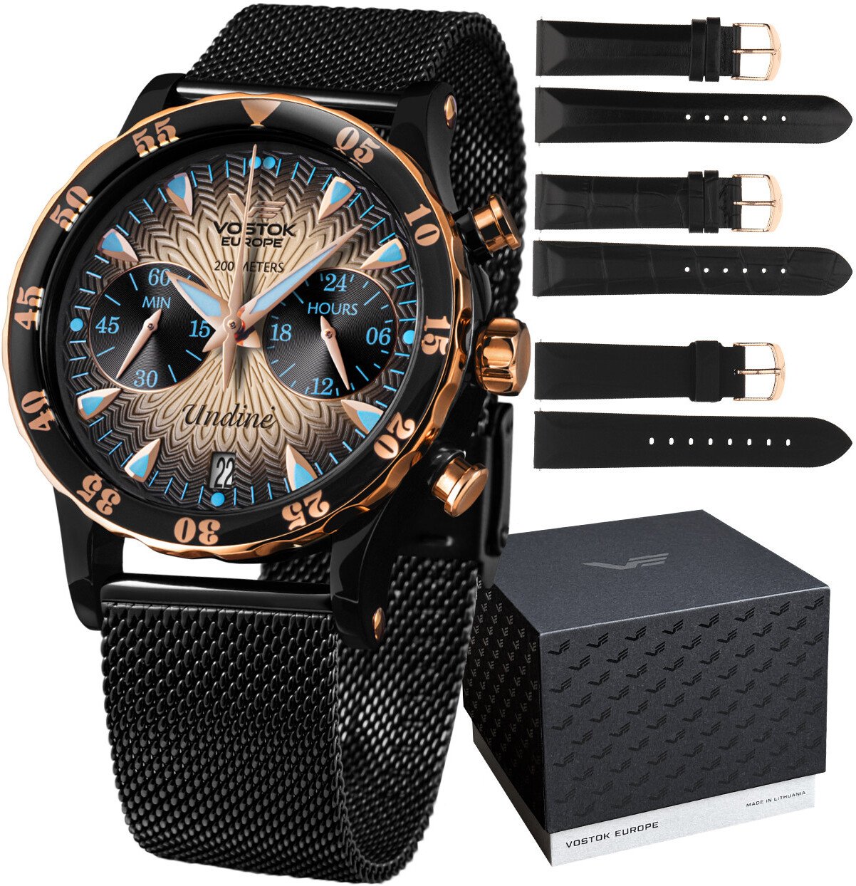 Zegarek Vostok Europe Zegarek damski Vostok Europe VK64-515E627B1 czarny