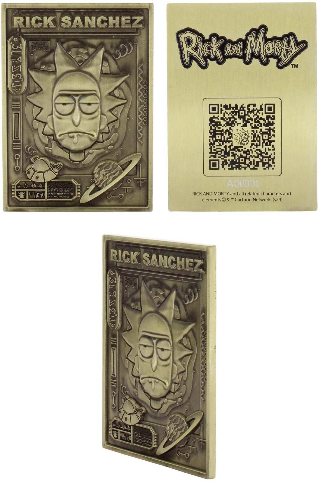 Rick & Morty zestaw: stojak na telefon plus 3 x płytki Digiplates