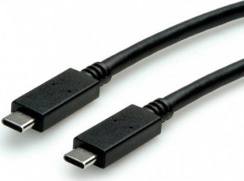 Kabel USB Secomp USB-C - USB-C 1 m Czarny