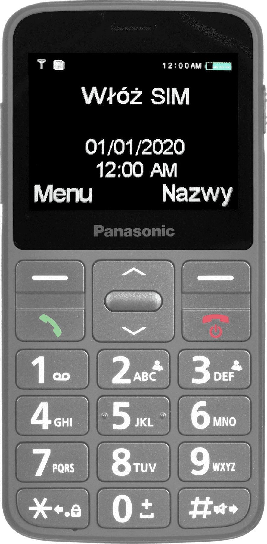 Komórkowy Panasonic KX-TU160 Szary
