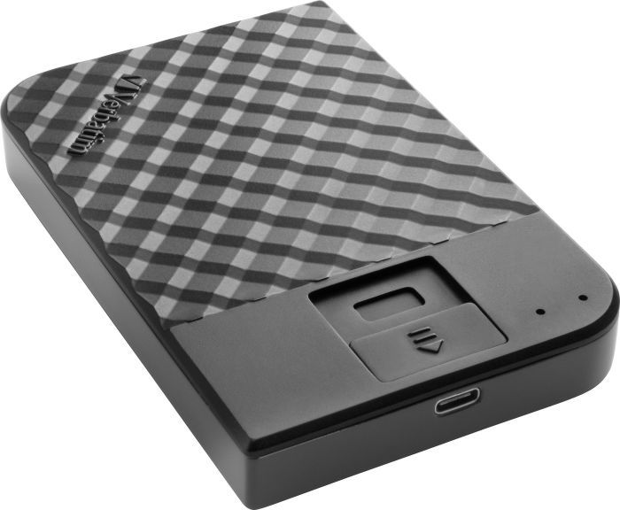 Dysk zewnętrzny HDD Verbatim Fingerprint Secure 2TB Czarny (53651)