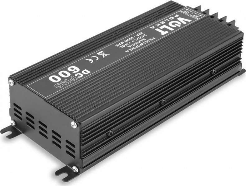Przetwornica Volt VOLT DC PRO 600 24VDC/12VDC BEZZAKŁÓCENIOWA PRZETWORNICA NAPIĘCIA DC/DC