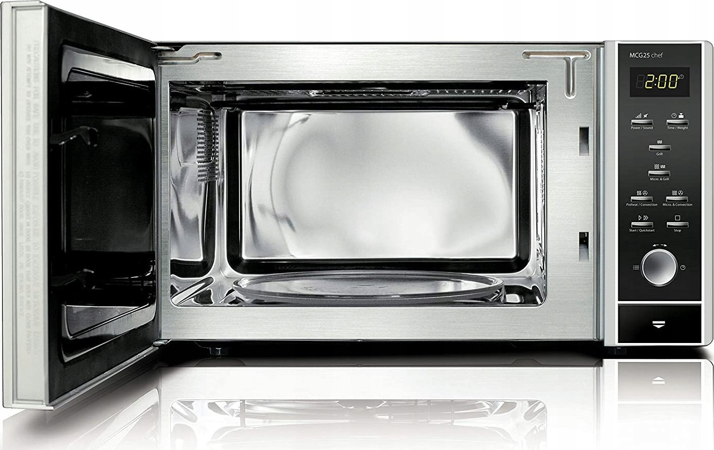 Kuchenka mikrofalowa Caso | Microwave piec | MCG 25 | Free standing | 25 L | 900 W | Convection | grill | czarny