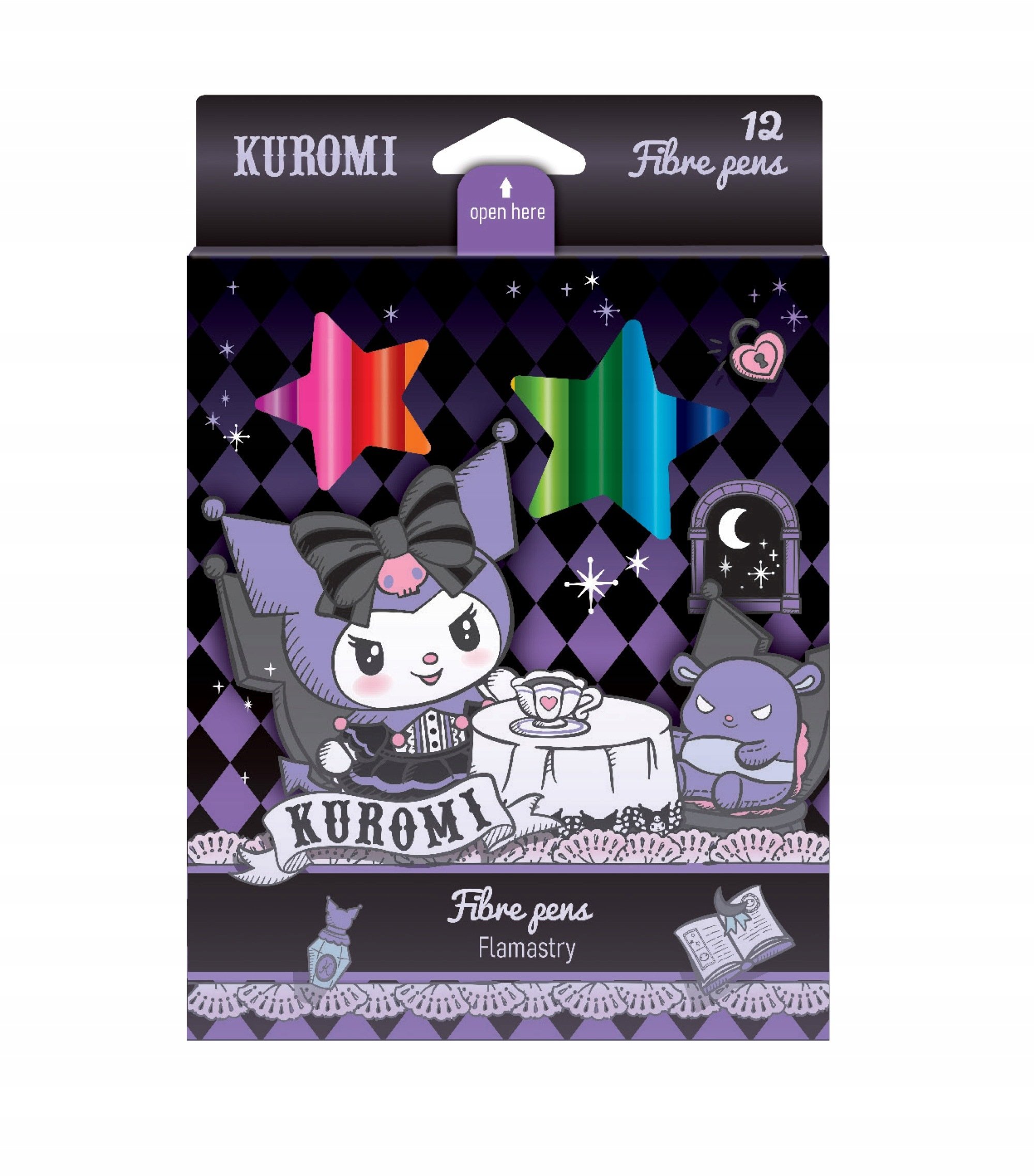 Stelrad Fibre pens KUROMI 12COLOR