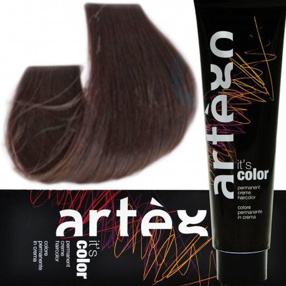 Artego Its Color Farba do włosów w kremie 150ml Ciemny Czekoladowy Brąz (3.7 - 3M)