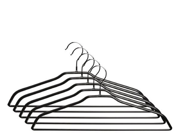 Domoletti PVC DIPPED HANGER LSMD025 BLACK 5PCS