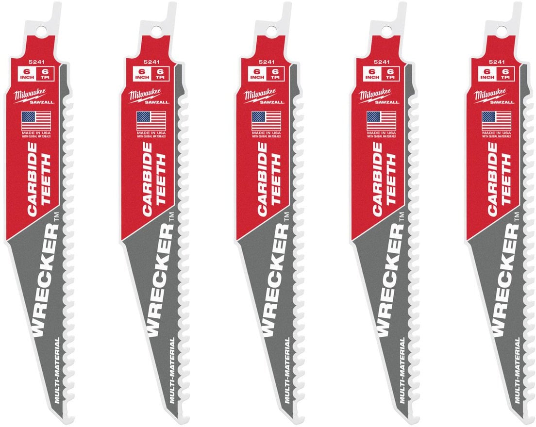 Milwaukee MILWAUKEE S TCT WRECKER CARBIDE SAW BLADE 150mm/6T/5pcs.