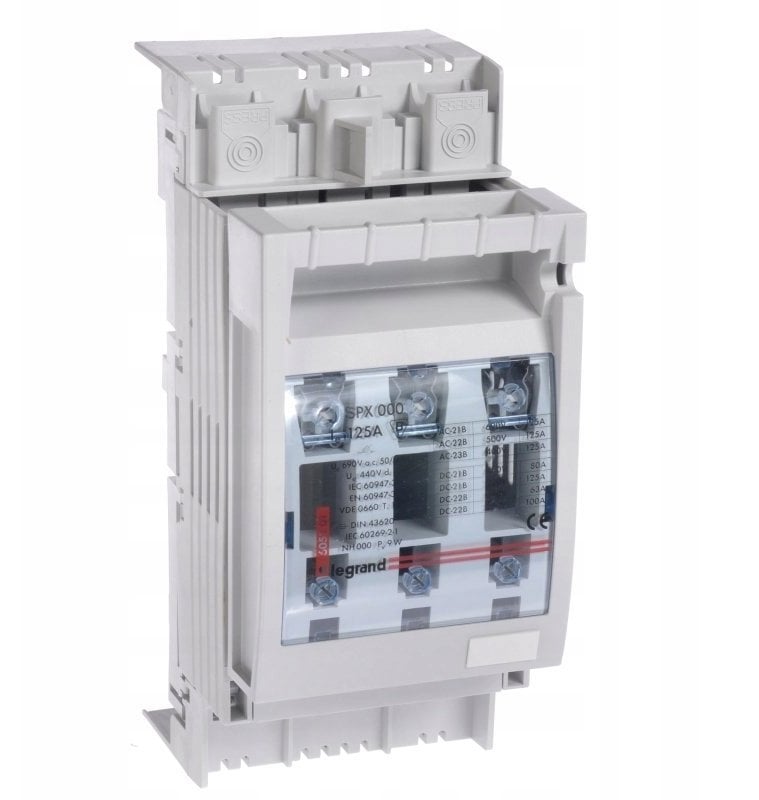 Legrand Rozłącznik bezpiecznikowy SPX 000 125A /zaciski nakładkowe 1,5-50mm2/ 605201