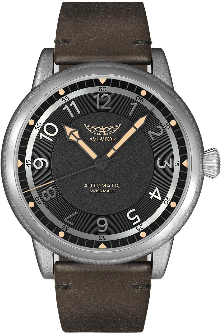 Zegarek Aviator Zegarek męski Aviator V.3.31.0.228.4.ODD zielony