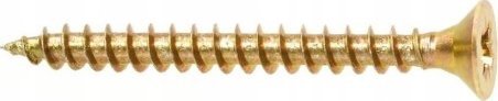Wkręt-met Wkręty hartowane do drewna 3,5x30mm 35szt PZ2 złote