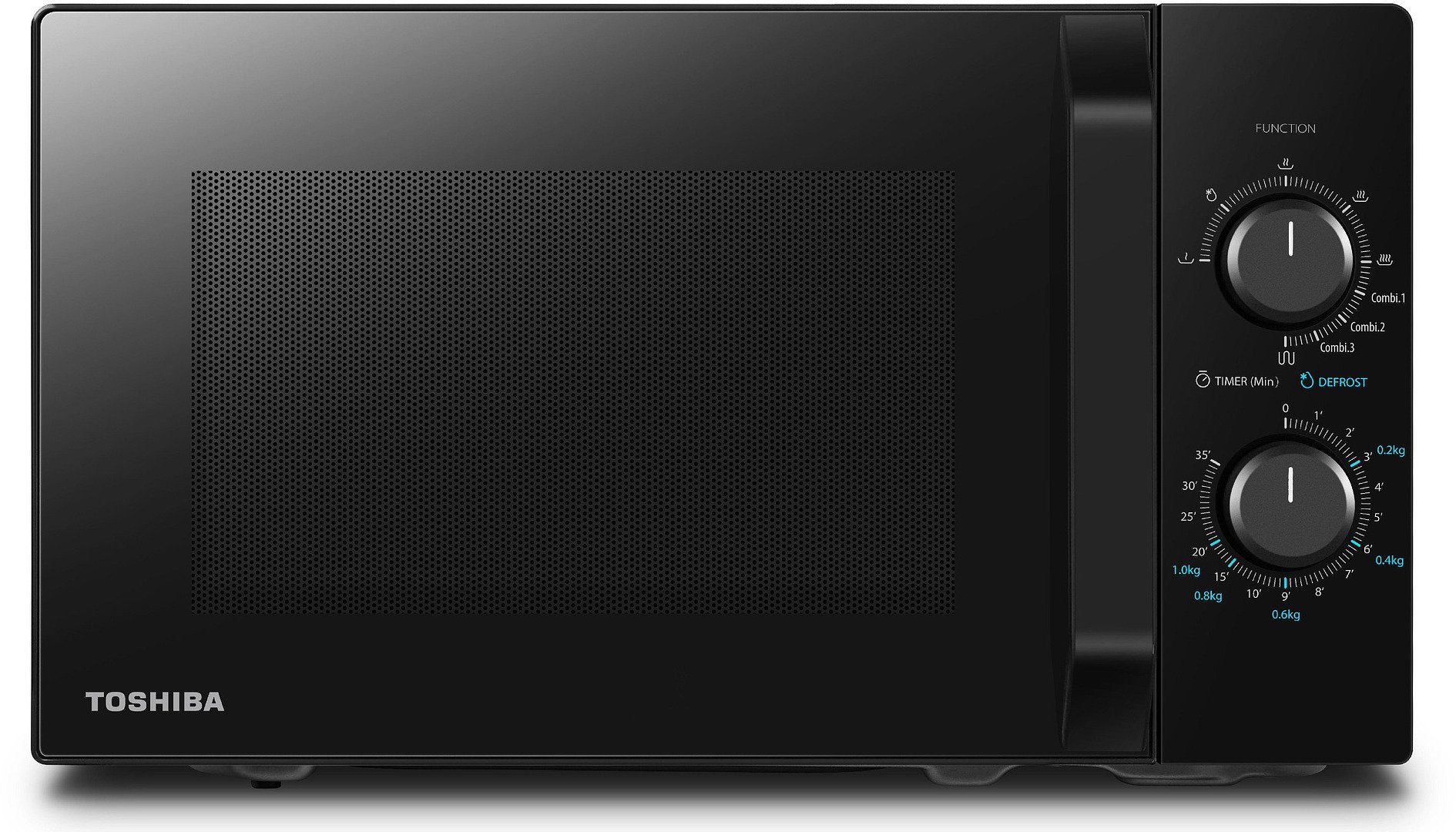 Kuchenka mikrofalowa Toshiba Kuchenka mikrofalowa MW2 MG20PBK 20L z funkcją grilla o mocy 1000W moc mikrofalowa 800W MW2 MG20PBK (6944271671047)