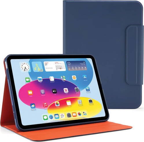 Pipetto Origami No5 Rotating Folio Case, dark Blue - iPad (A16) / iPad (2022)