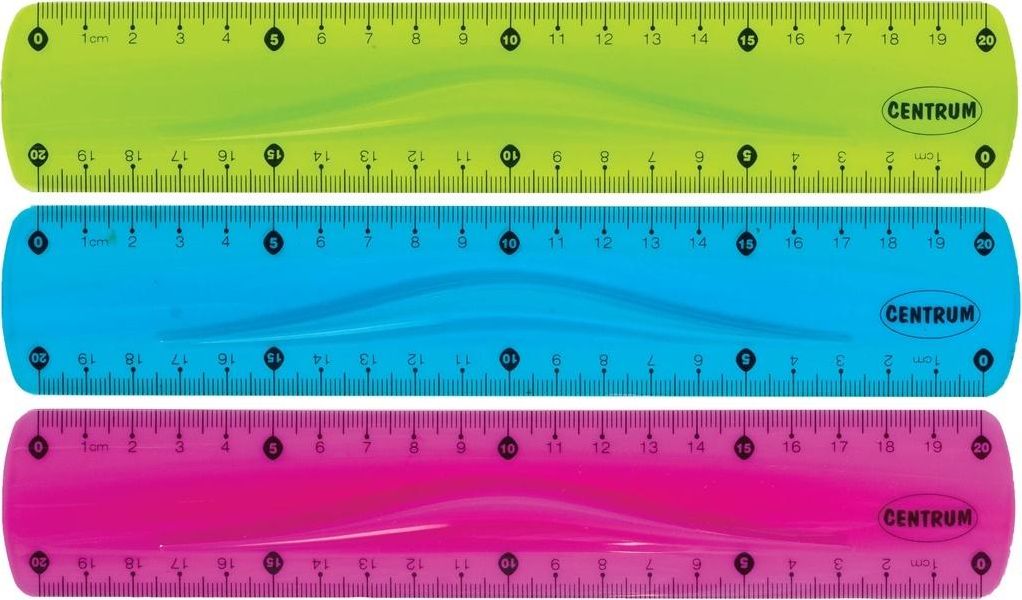 Centrum Linijka plastikowa Flexible 20cm 86639