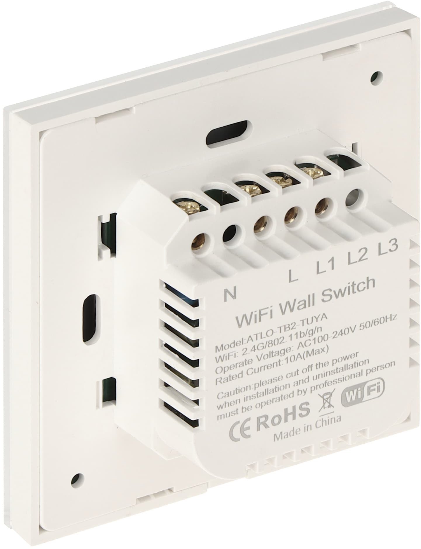 PODWÓJNY INTELIGENTNY DOTYKOWY PRZEŁĄCZNIK ŚWIATŁA ATLO-TB2-TUYA Wi-Fi, Tuya Smart