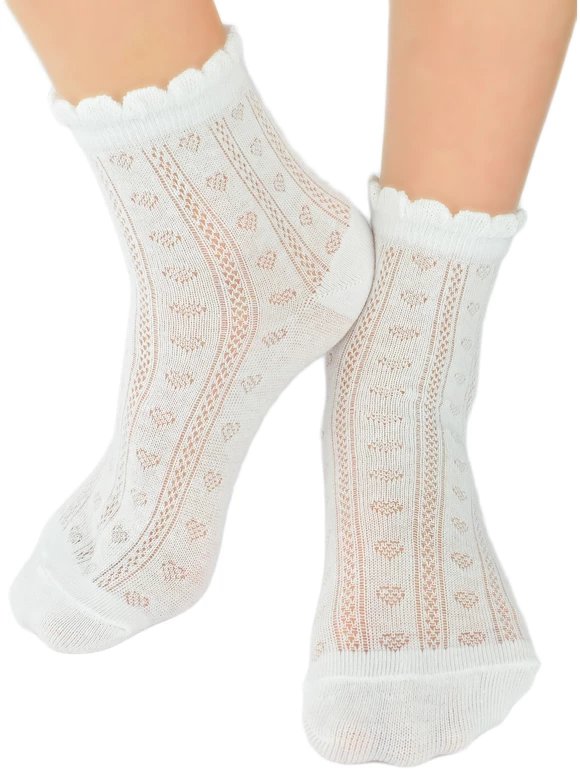 Skarpety żakardowe za kostki EUR 19-22 SB116-G-01-B