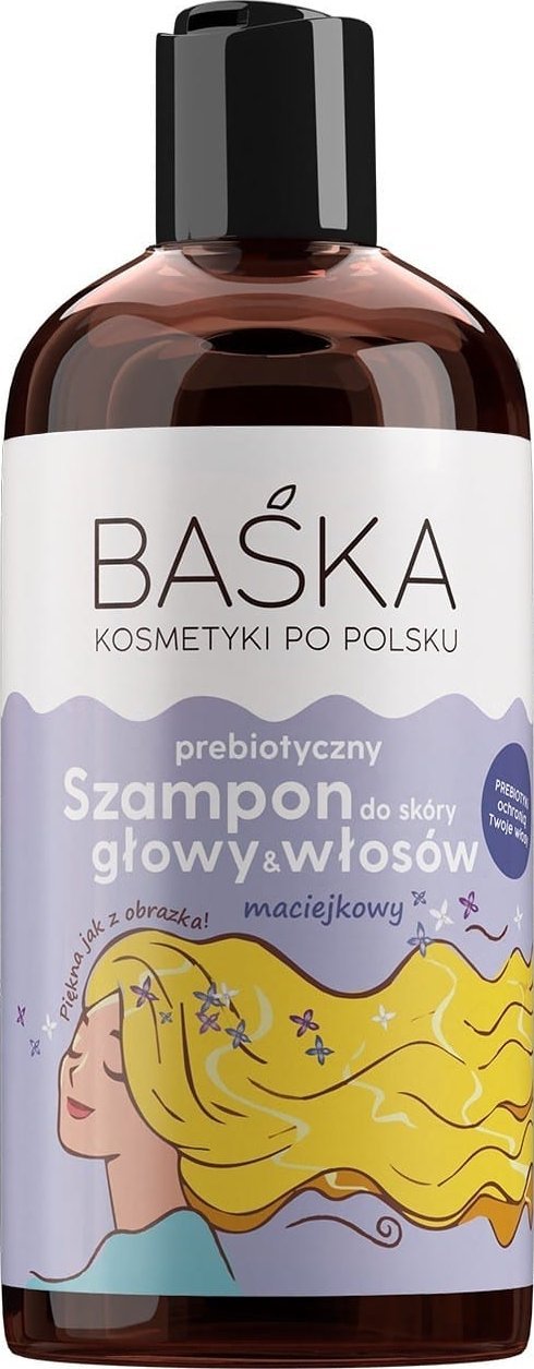Solverx BAŚKA Prebiotyczny szampon do włosów - maciejkowy 500 ml