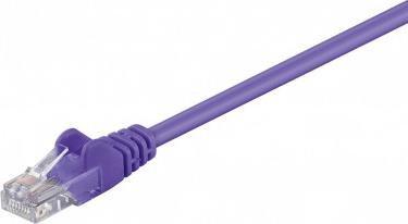 RB-LAN CAT 5e Kabel łączący, U/UTP, Fioletowy - Długość kabla 15 m