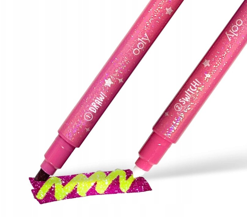 Ooly Flamastry Kolorowe brokatowe zmieniające kolor 12szt