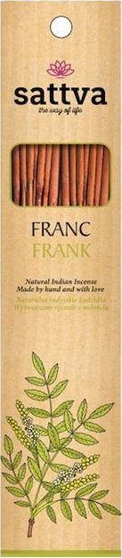 Sattva Natural Indian Incense naturalne indyjskie kadzidełko Frank 15szt.