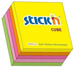 Stickn Notes samoprzylepny Neon mix 5 kolorów (155270)