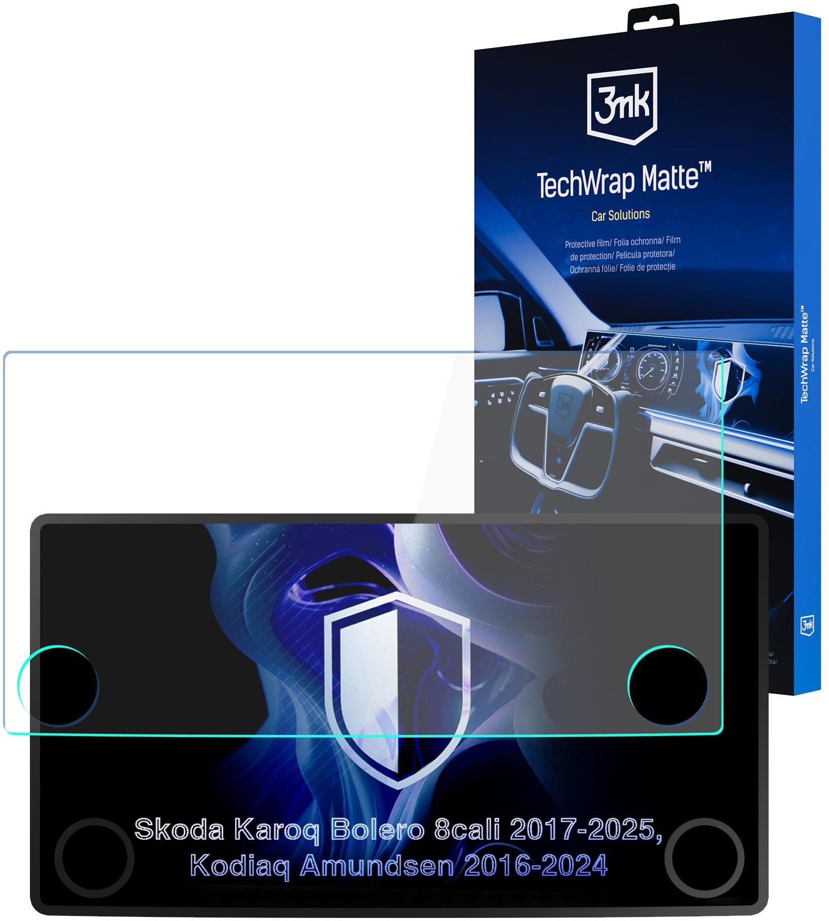 Nawigacja GPS 3MK Skoda Karoq Bolero 2017- - 3mk TechWrap Matte Center Display