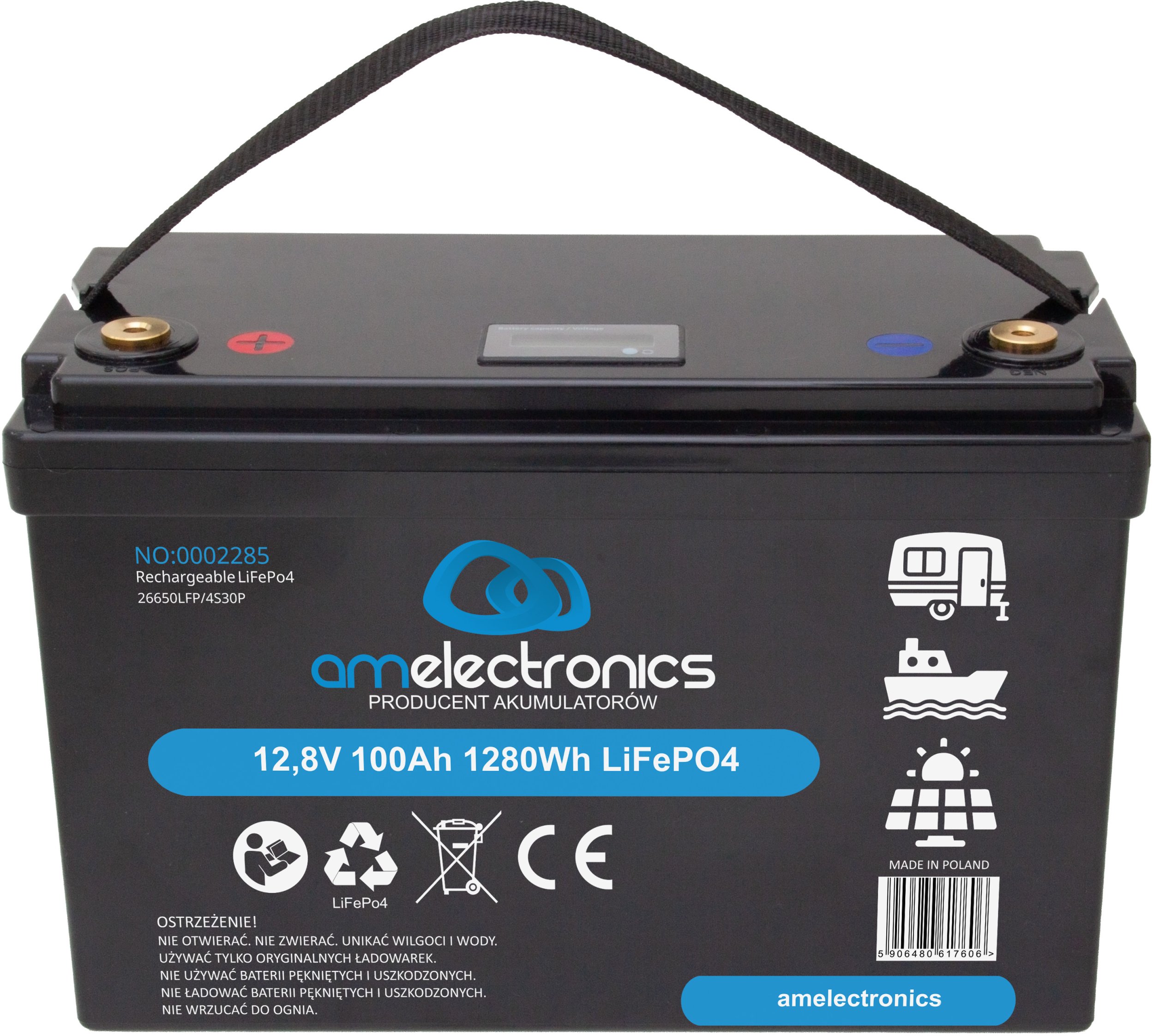 AM electronics AKUMULATOR 12,8V 100AH LiFePo4 (2285)