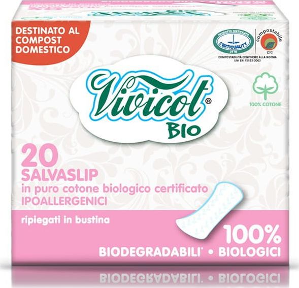 Vivicot Bio-* Wkładki higieniczne SKŁADANE 20 szt.