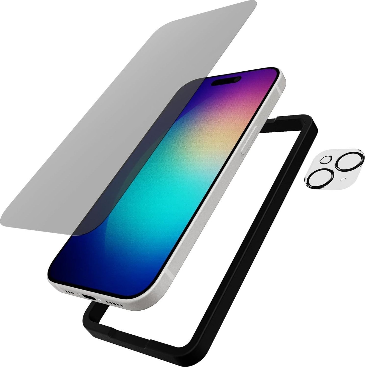 Tech21 Impact Glass/Camera w/Privacy BDL for iPhone 15 Plus (2023)