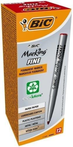 Bic Marker Marking Fine 1445 ECOlutions* czerw (12szt)