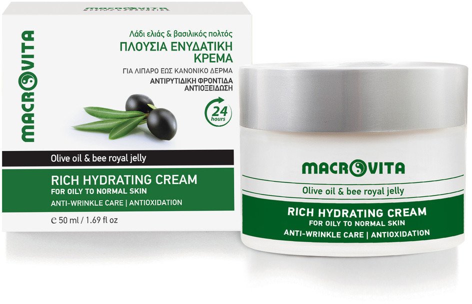 Macrovita MACROVITA krem przeciwzmarszczkowy intensywnie nawilżający do cery normalnej i tłustej 50ml