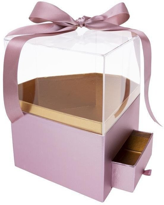 Rozette Pudełko Flower Box Diament różowy ROZETTE