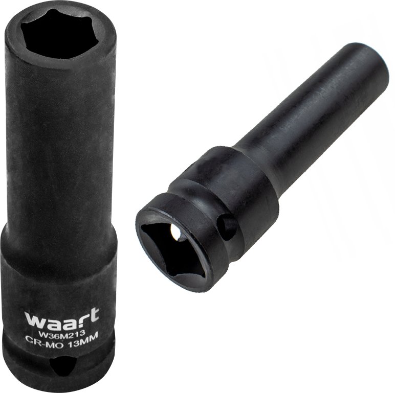 Waart WAART Wytrzymała nasadka udarowa 13mm 1/2"""" długa CrMo warsztat serwis