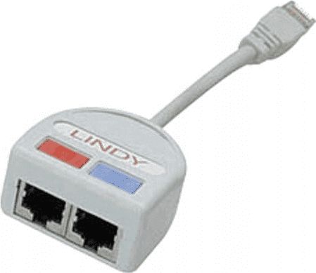 Lindy Lindy Port Doubler UTP 2x 10/100BT RJ-45 Splittercat.5 2xEt