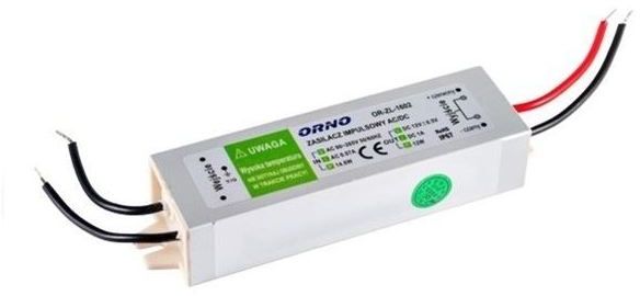 Orno Zasilacz do oświetlenia LED 90-265V AC/12V DC 12W IP67 (OR-ZL-1602)