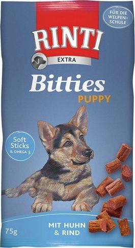 Rinti Przysmak Extra Bitties Puppy Huhn&Rind z kurczakiem i wołowiną 75g