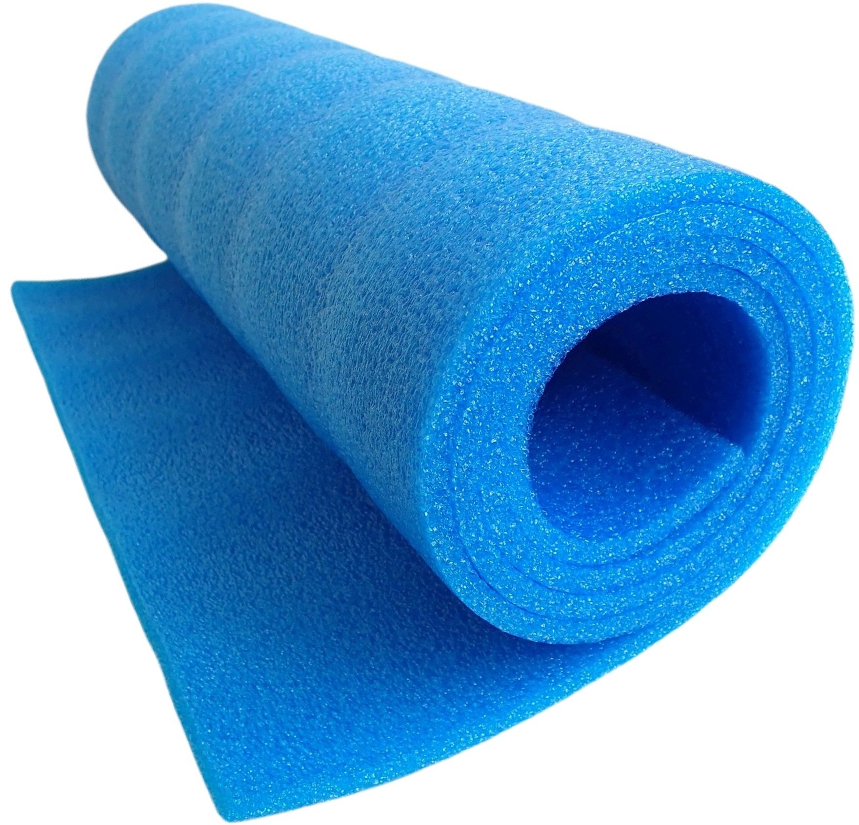 Kubisport Mata gimnastyczna do ćwiczeń jogi pilatesu niebieska 90x50x0,8cm