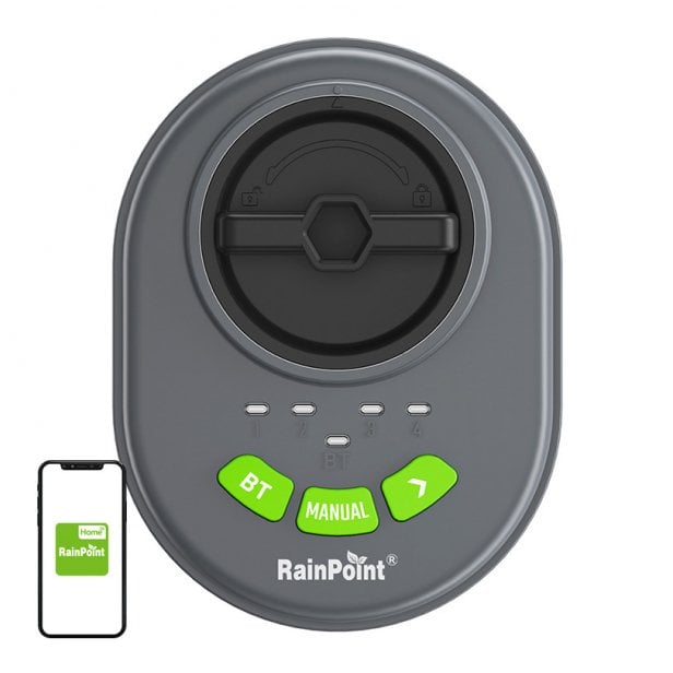 Rainpoint Sterownik Zraszaczy 4 -Strefowy Bluetooth