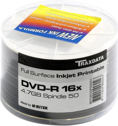 Traxdata DVD-R 4.7 GB 16x 50 sztuk (907OEDRPSN003 )
