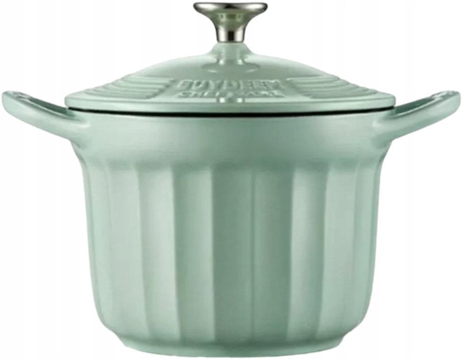 BUYDEEM Emaliowane naczynie żeliwne 1,8L, model CP541, kolor Cozy Greenish