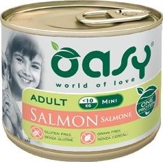 Oasy Puszka One Protein Adult Mini z łososiem 200g