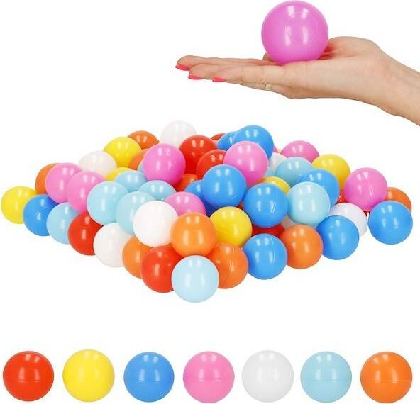 Springos Piłki do suchego basenu kojca 100 szt. piłeczki dla dzieci wielokolorowe UNIWERSALNY