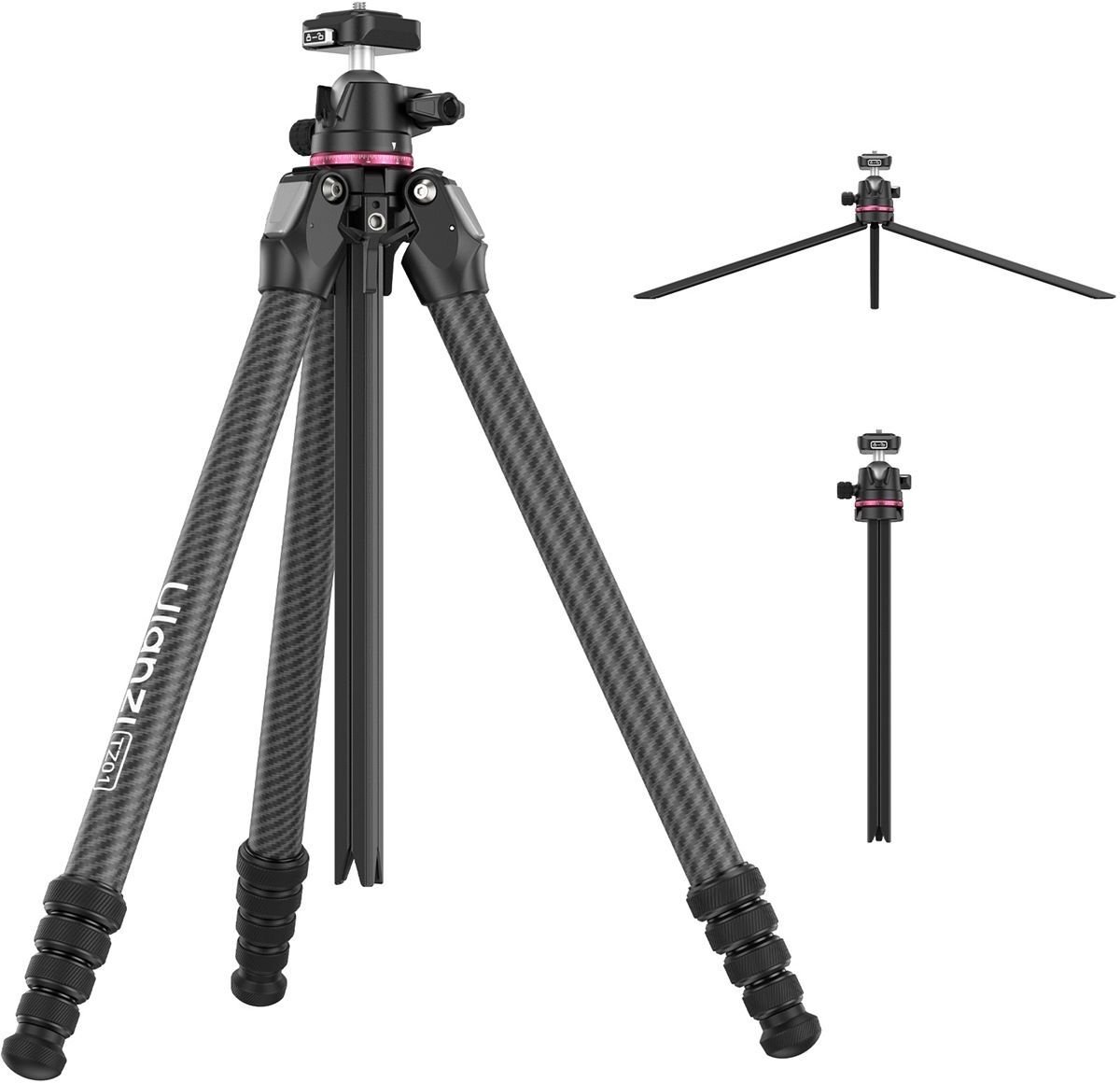 Statyw Ulanzi Fotograficzny Foto Karbonowy 2w1 160cm Głowica Uka F38 Tz01 (SB11996)