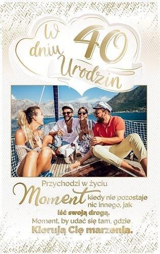 AbCard Kartka okolicznościowa Urodziny 40 PS16