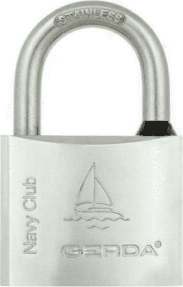 Gerda kłódka nierdzewna chrom 40mm NAVY CLUB (KCNP40)
