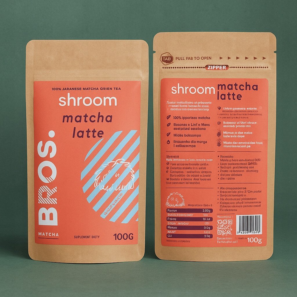 Matcha Bros. Shroom Matcha Latte 100g - matcha z adaptogenami