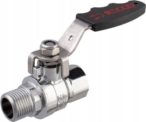 IDMAR Zawór kulowy do wody RECCO GW/GZ 3/4" kula antywapienna chrom polerowany